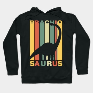 Brachiosaurus Vintage Sunset Retro Herbivore Hoodie